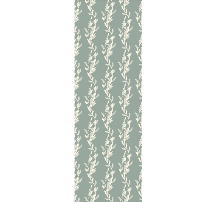 花 壁紙 繊細なつるのデザイン - TENSTICKERS