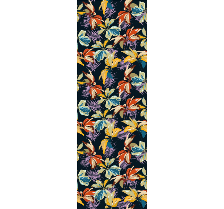 壁紙 花 鮮やかなジャングルの天蓋 - TENSTICKERS