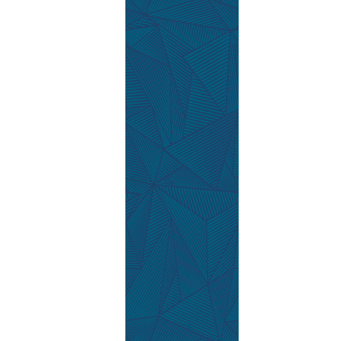 三角形 壁紙 青い幾何学的なファセット - TENSTICKERS