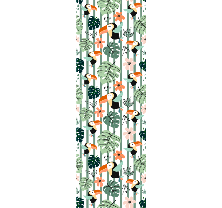 動物 壁紙 トロピカル・トゥーカンテーマ - TENSTICKERS