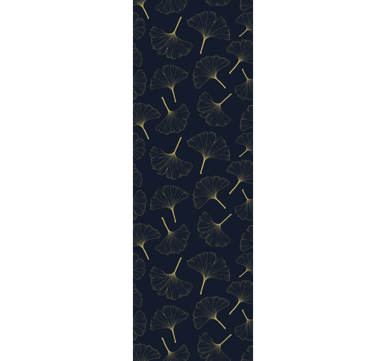 リビング 壁紙 おしゃれ 銀杏の葉の優雅さ - TENSTICKERS