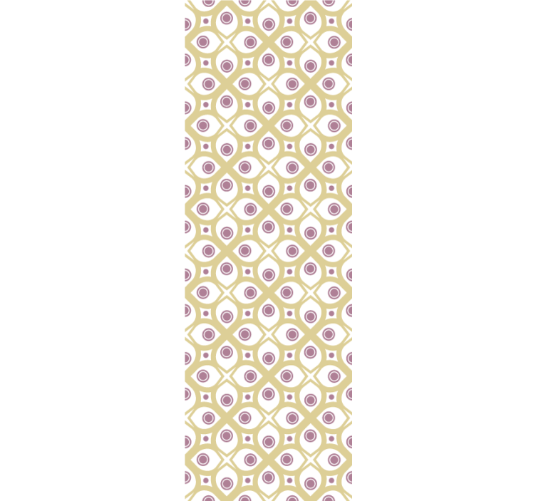 幾何学的な壁紙レトロアイパターン - TENSTICKERS