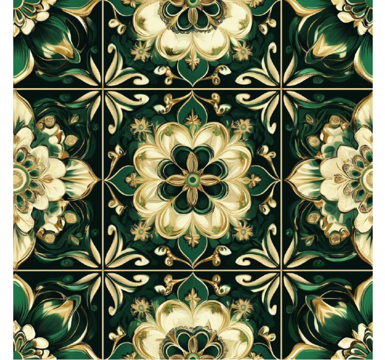 キッチン 壁紙 植物のモザイクタイル - TENSTICKERS