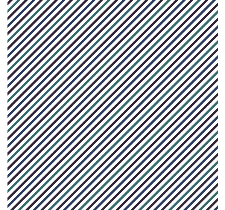 観賞用 壁紙 青い斜めストライプ - TENSTICKERS