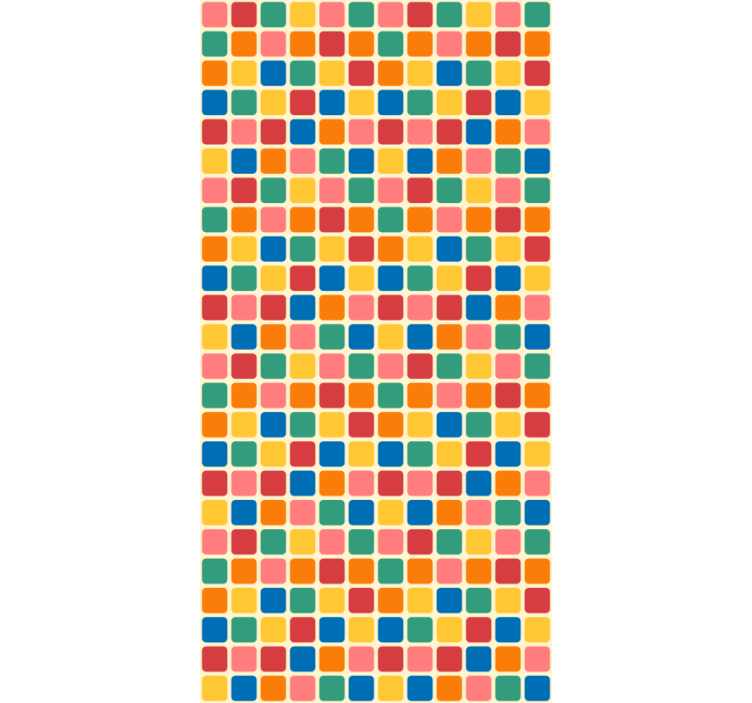 事務所 壁紙 マルチカラースクエア - TENSTICKERS