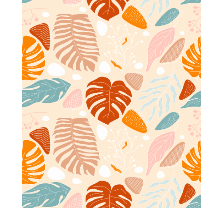 自然 壁紙 カラフルな葉 - TENSTICKERS