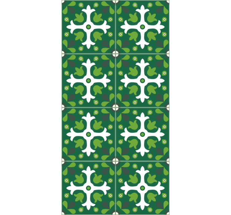 自然 壁紙 エメラルドボタニカルプリント - TENSTICKERS