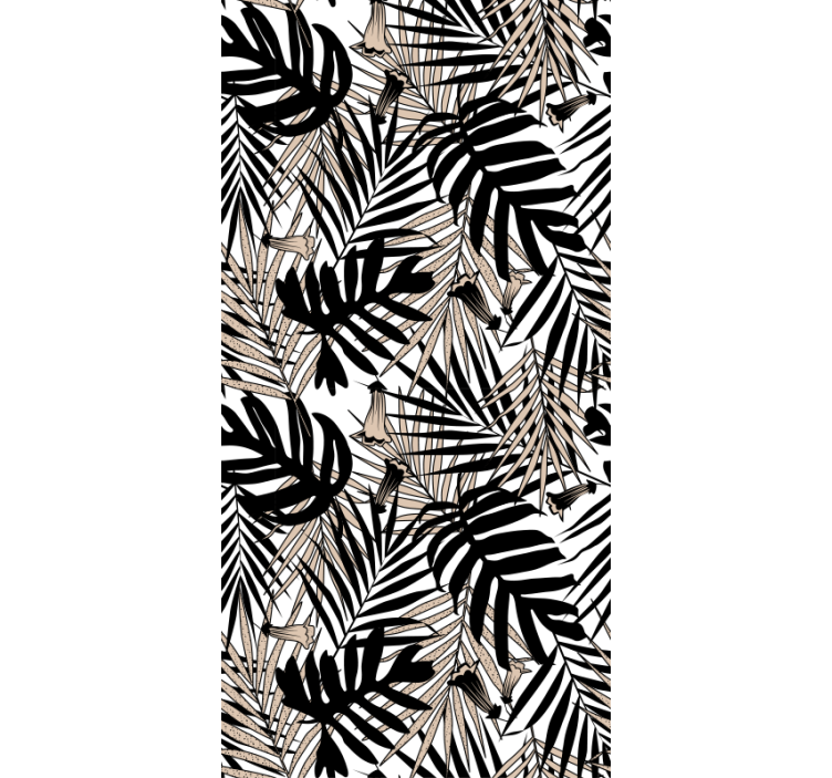 自然 壁紙 トロピカルリーフエレメント - TENSTICKERS