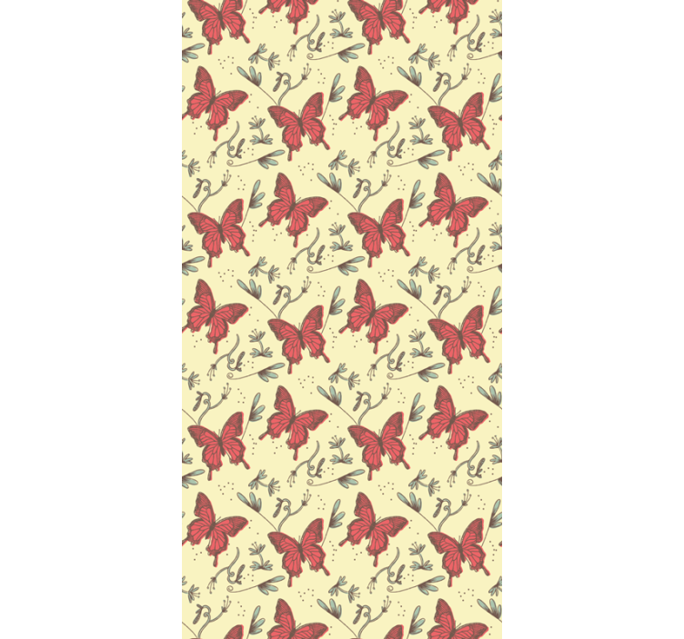 蝶の壁紙ヴィンテージ - TENSTICKERS