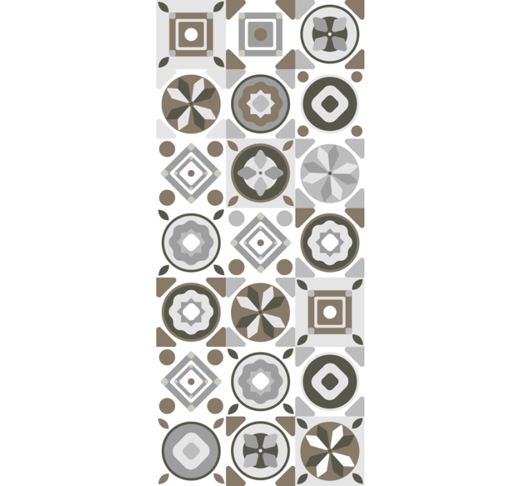 キッチン 壁紙 グレー調のハイドロリック - TENSTICKERS