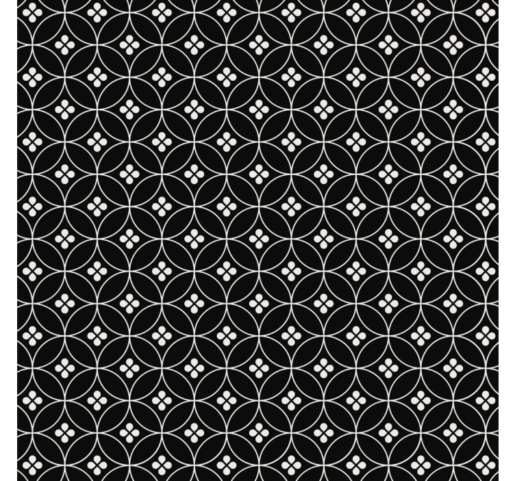 キッチン 壁紙 フラワータイル - TENSTICKERS