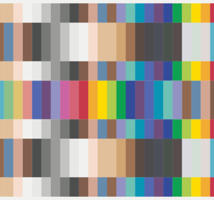 キッチン 壁紙 カラフルな小さな四角 - TENSTICKERS