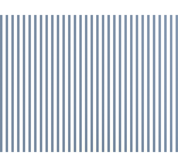 リビング 壁紙 おしゃれ 青と白の繰り返しストライプ - TENSTICKERS