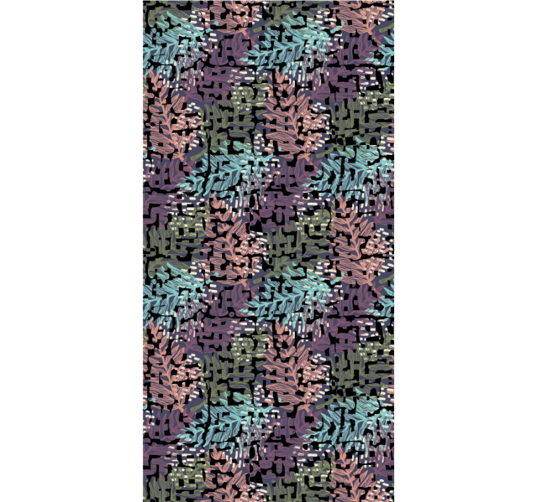 花 壁紙 カラフルなオリジナルの華やかな植物 - TENSTICKERS