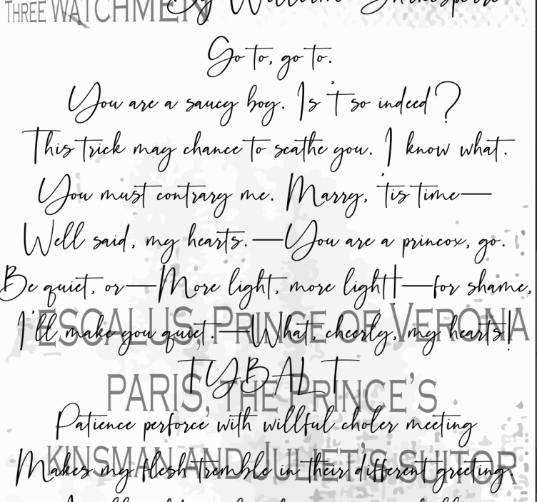 シェイクスピアの恋人たちのアートの壁紙 - TENSTICKERS