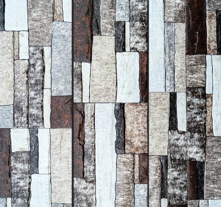 石の高い道路のテクスチャ壁紙 - TENSTICKERS