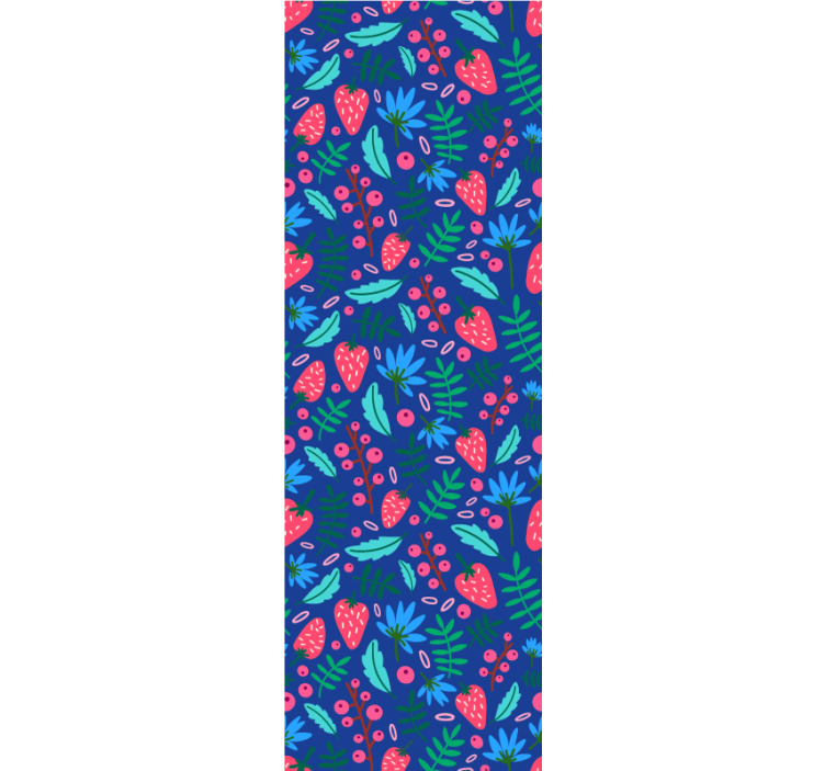 葉壁紙 花柄の植物模様 - TENSTICKERS