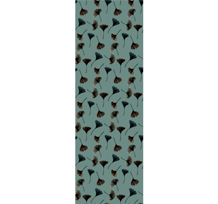 壁紙 花 銀杏の植物模様 - TENSTICKERS