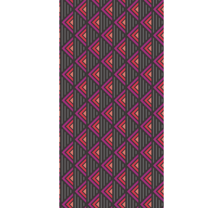 赤いひし形の抽象的な壁紙 - TENSTICKERS