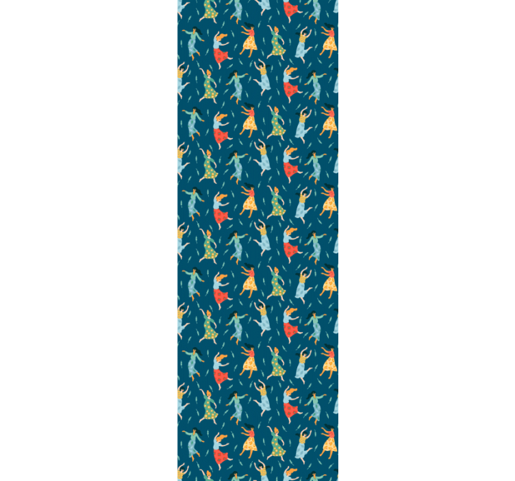 カスタム壁紙 踊る女性のパターン - TENSTICKERS