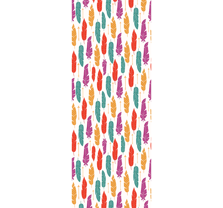 葉壁紙 羽根モチーフデザイン - TENSTICKERS