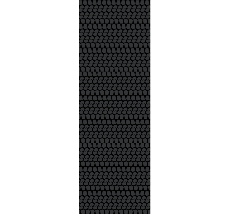 マスターベッドルームの壁紙 幾何学的なスケールパターン - TENSTICKERS