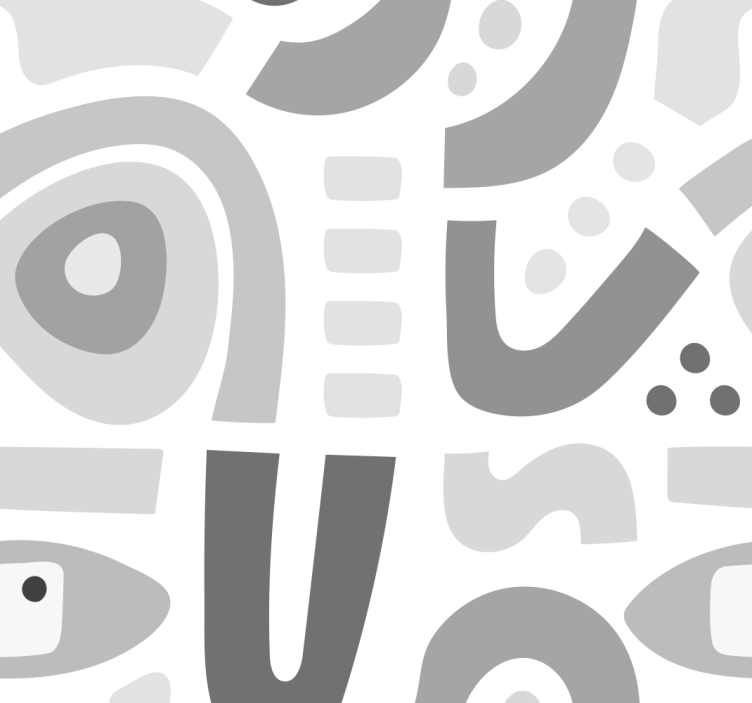 幾何学的壁紙 抽象的な幾何学的形状 - TENSTICKERS