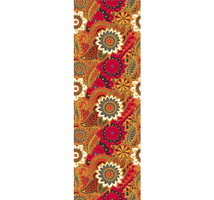 花のインドの飾り花の壁紙 - TENSTICKERS