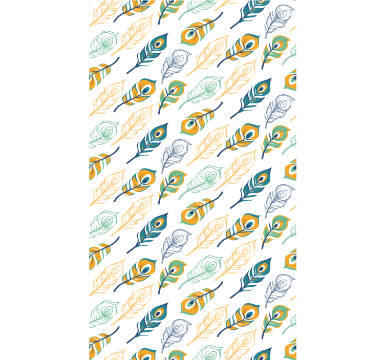 アート 壁紙 羽の優雅さ - TENSTICKERS