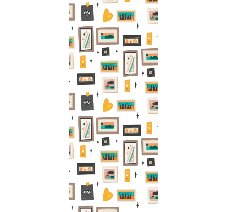 工業用壁紙 レトロなオフィスモチーフ - TENSTICKERS