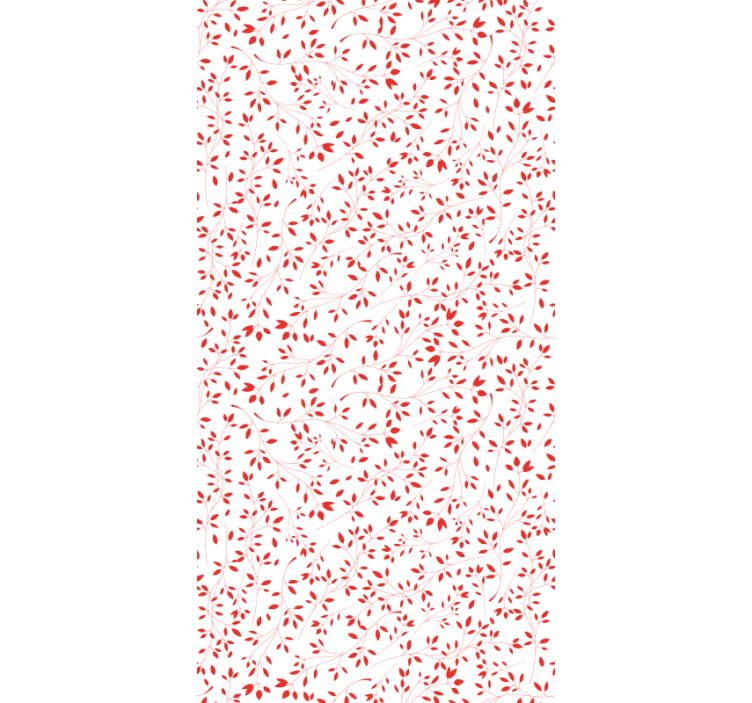 葉壁紙 赤い枝模様 - TENSTICKERS