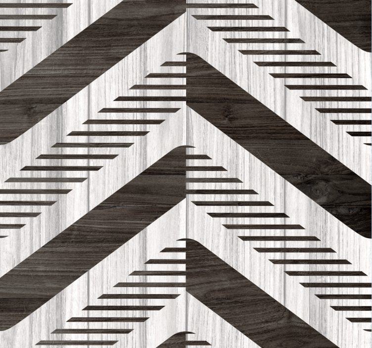 幾何学的壁紙 ヘリンボーンコントラスト - TENSTICKERS