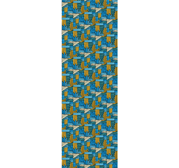 幾何学的壁紙 幾何学的なインターレース - TENSTICKERS