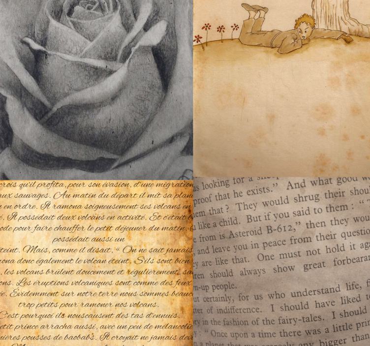 星の王子さま-愛のメッセージ壁紙 - TENSTICKERS