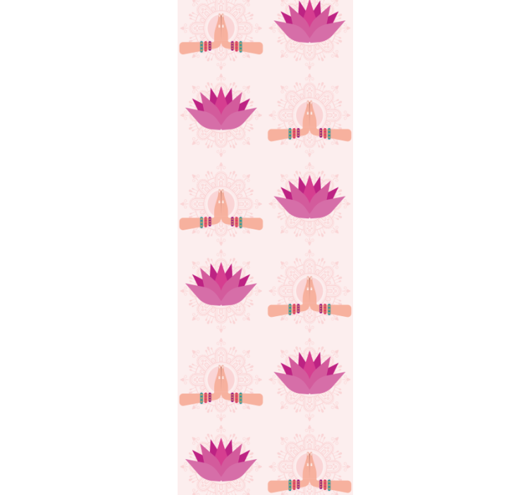 ナマステ ロータス モダン 壁紙 - TENSTICKERS