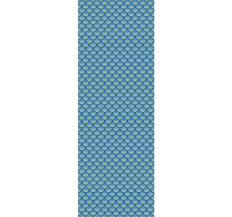 幾何学的壁紙 魚の鱗模様 - TENSTICKERS