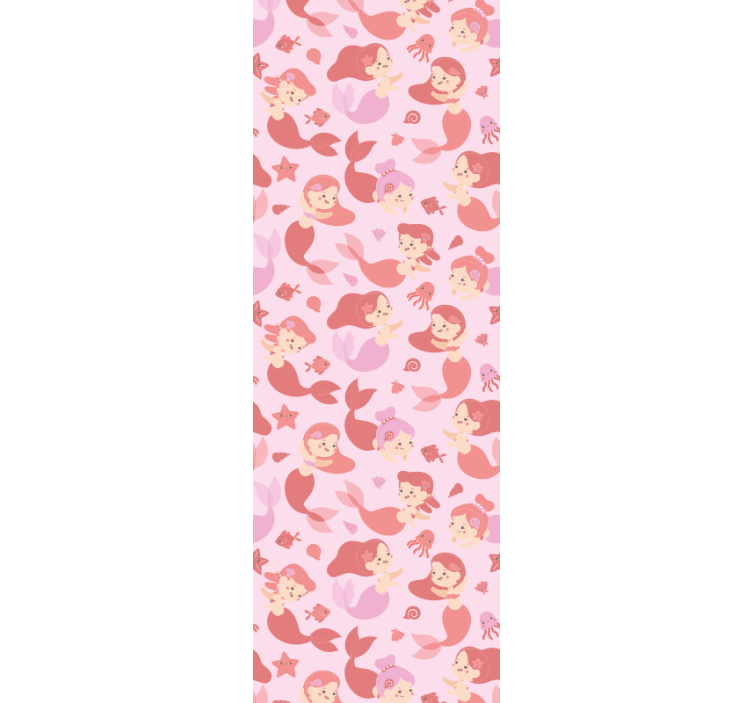 動物 壁紙 遊び心のある人魚のモチーフ - TENSTICKERS