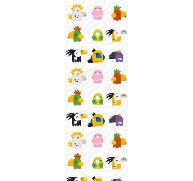 子供の寝室の壁紙 陽気なモンスターの壁画 - TENSTICKERS