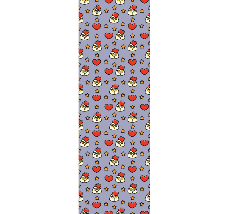 動物 壁紙 漫画の鶏の模様 - TENSTICKERS