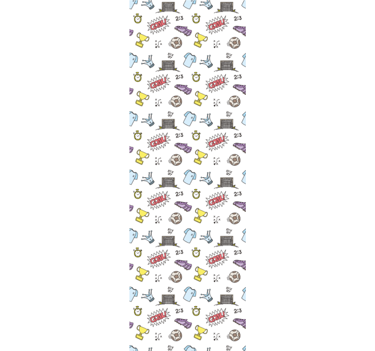 保育園の壁紙 サッカーの楽しいテーマ - TENSTICKERS