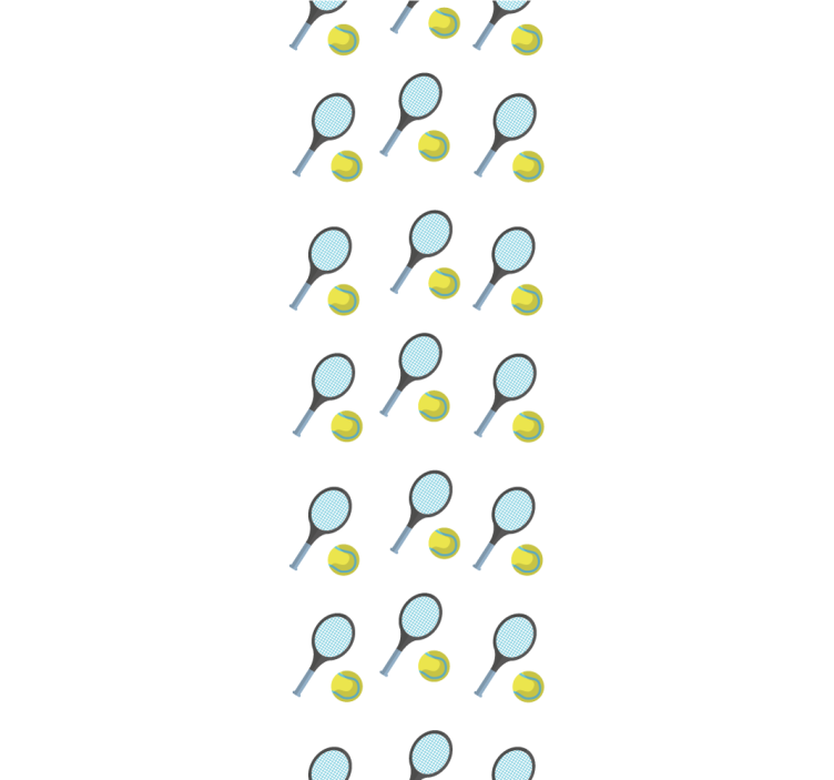 カスタム壁紙テニスラケットとボール - TENSTICKERS