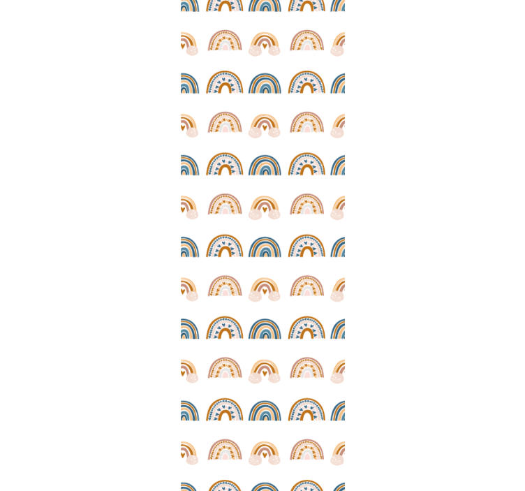 保育園の壁紙 虹の弧模様 - TENSTICKERS