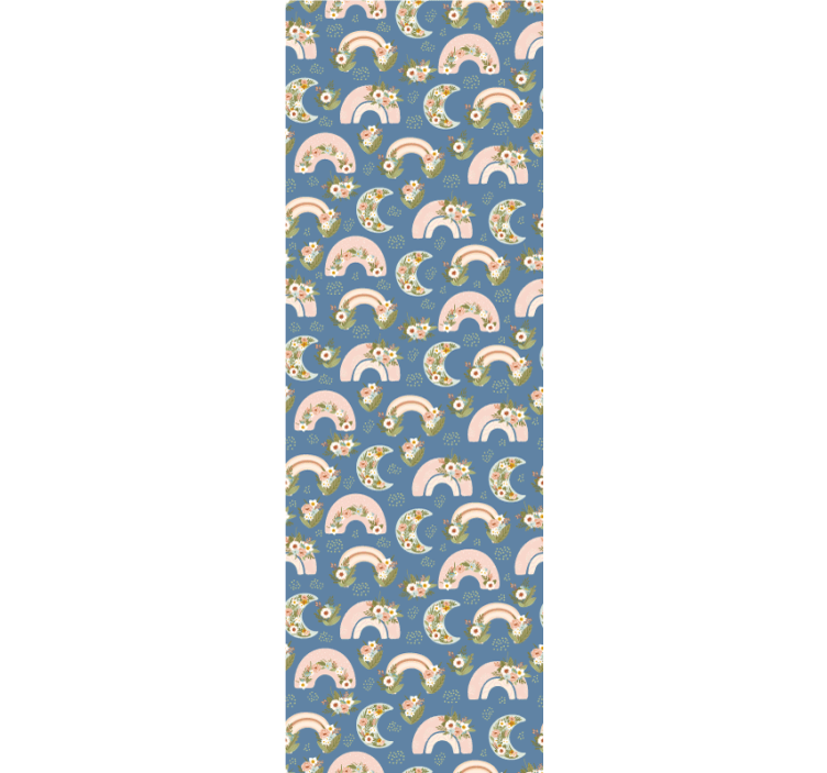 保育園の壁紙 花の虹 - TENSTICKERS