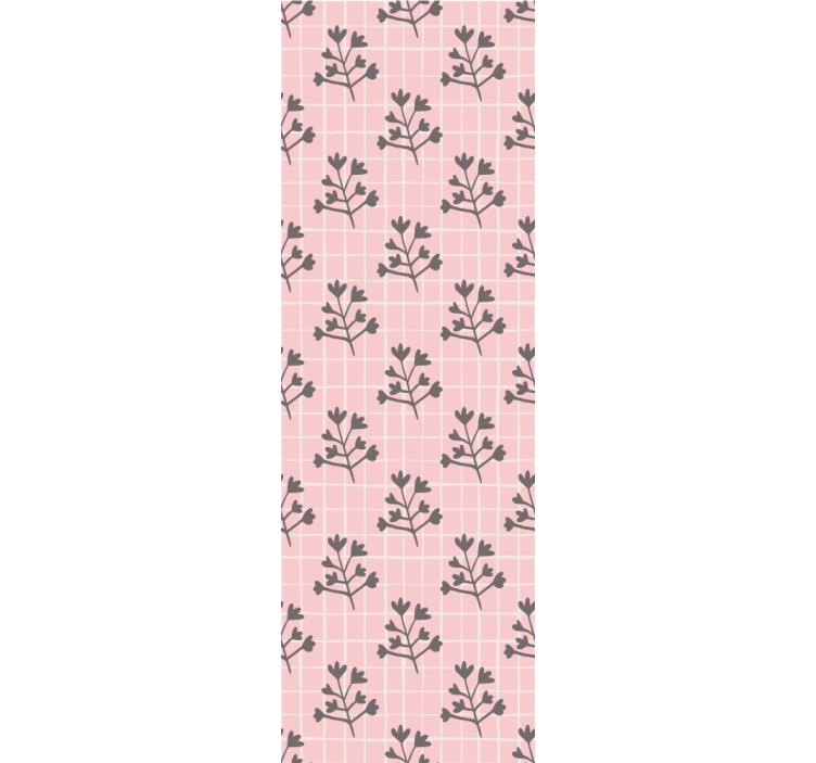 葉壁紙 植物の格子模様 - TENSTICKERS