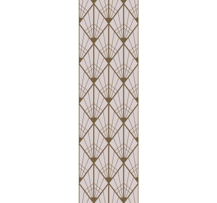 幾何学的壁紙 幾何学的な扇形デザイン - TENSTICKERS