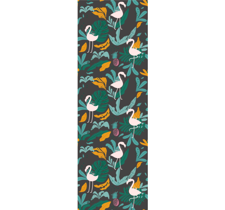 動物 壁紙 熱帯のフラミンゴの風景 - TENSTICKERS