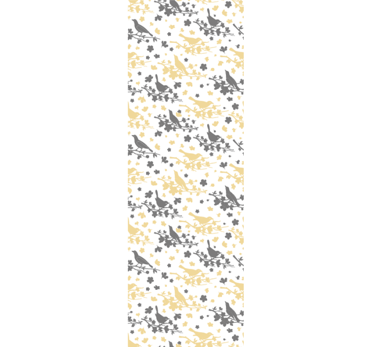 鳥 ウォールペーパー 鳥のシルエットパターン - TENSTICKERS