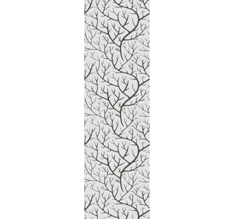 木の壁紙 裸の枝の模様 - TENSTICKERS