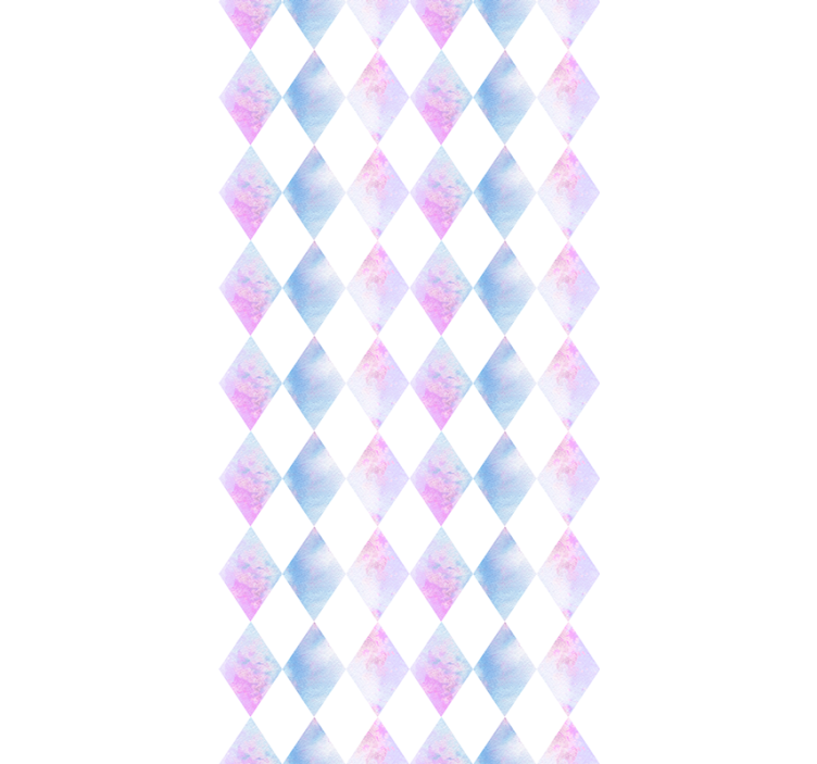 正方形の壁紙 幾何学的なハーレクイン - TENSTICKERS