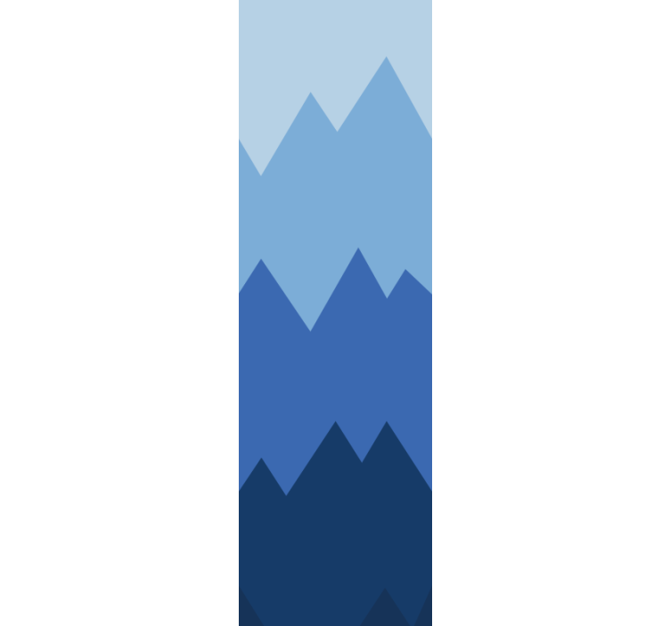 幾何学的壁紙 山頂パターン - TENSTICKERS